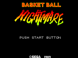 Basketball Nightmare Title Screen